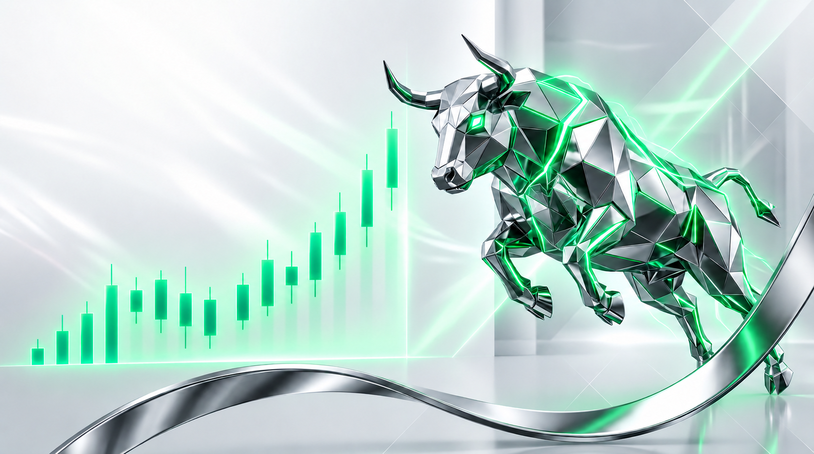 Growcapitalfx Chrome Bull and Candlestick Visual